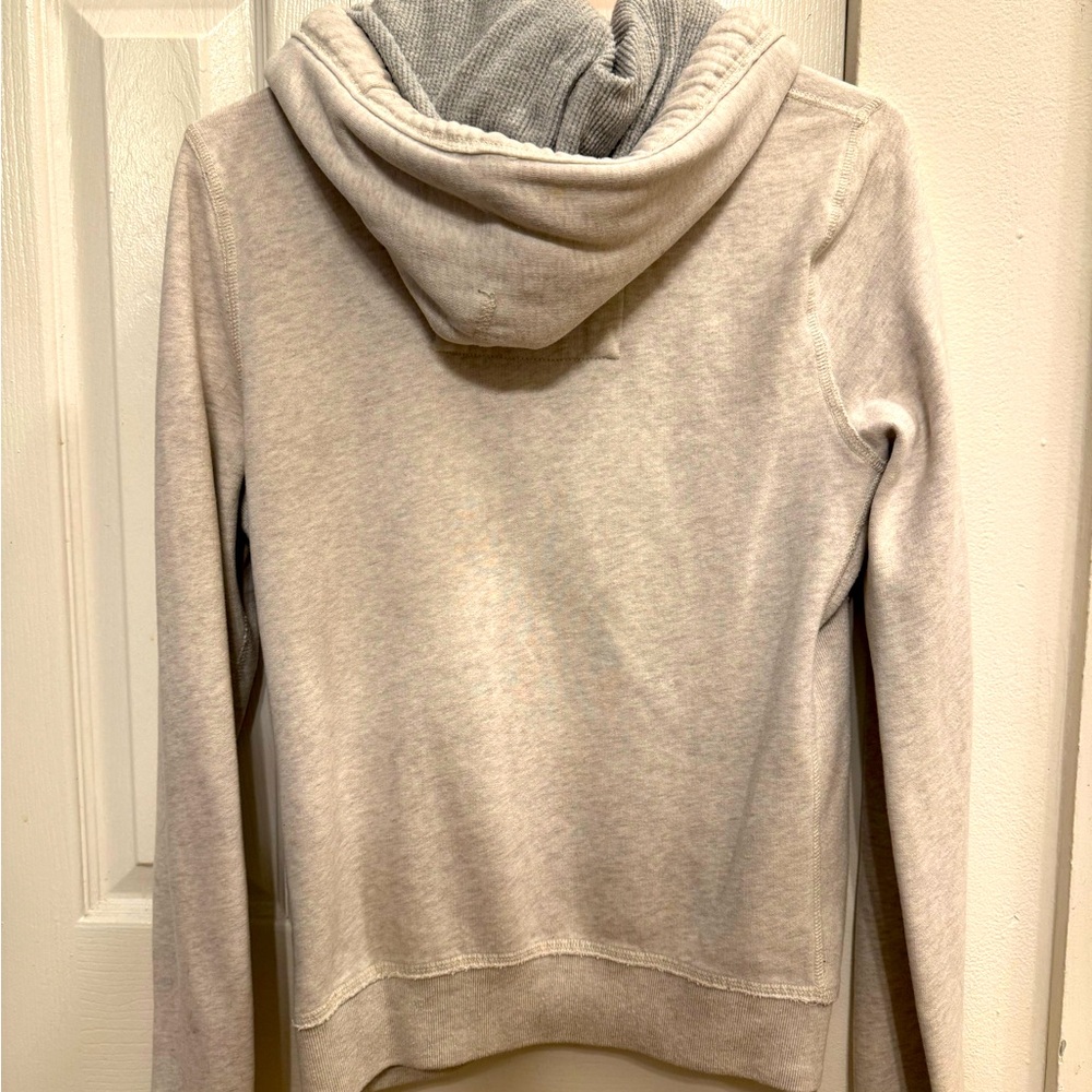Abercrombie & Fitch Light Gray Zip-Up Hoodie - Picture 3 of 3